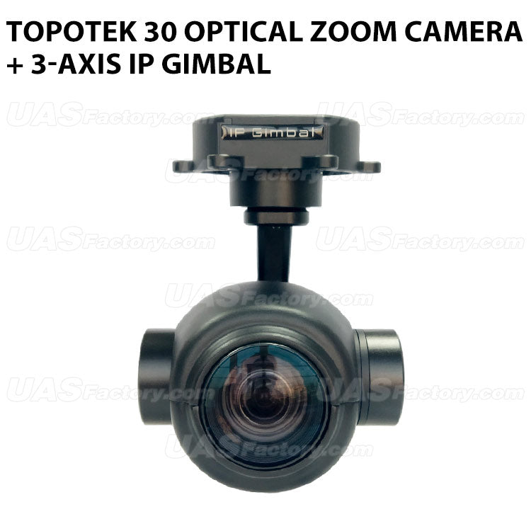 Topotek SIP30S90 30 Optical Zoom Camera + 3-axis IP Gimbal Topotek SIP30S90 30 Optical Zoom Camera + 3-axis IP Gimbal